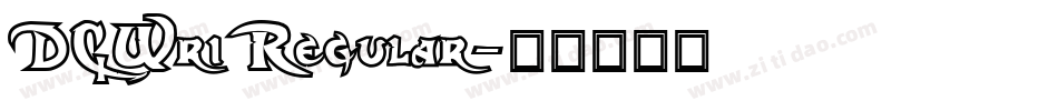 DCWri Regular字体转换